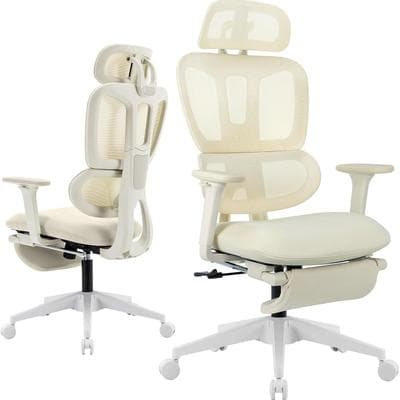 toswini Mesh High Back Office Chair with Dynamic Lumbar Support and Footrest