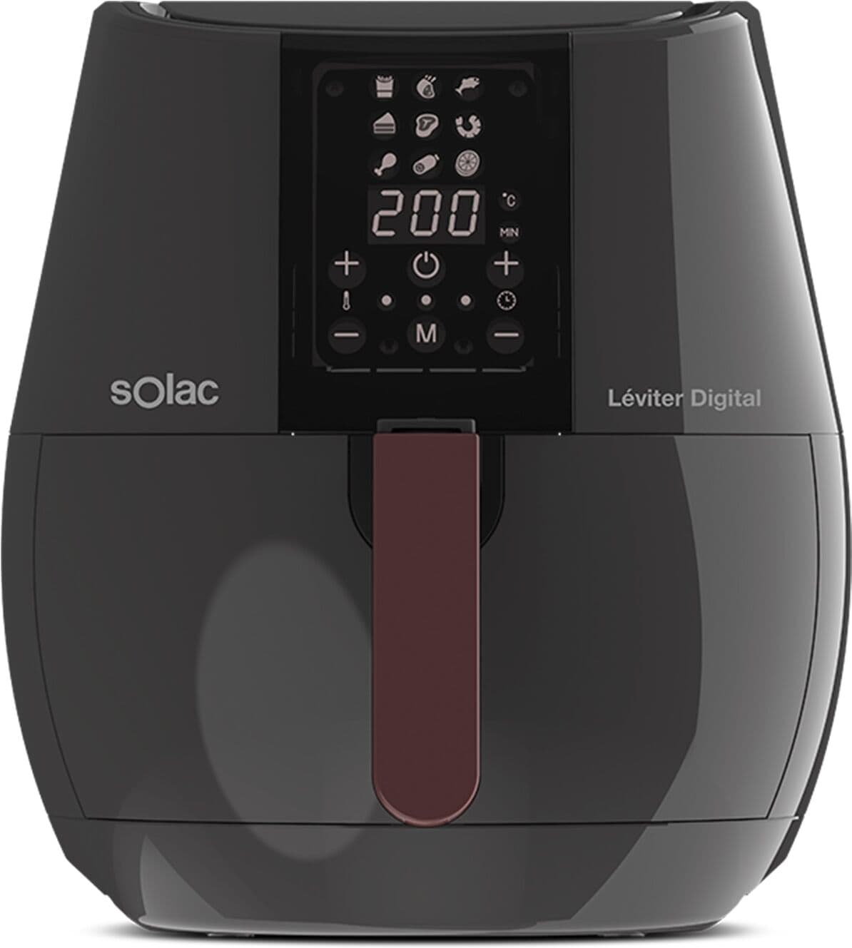 Solac Freidora de aire Leviter Digital 3,5L con 9 programas 1500W. Negro
