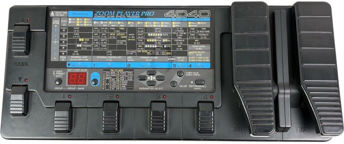 Zoom Player Pro 4040 Pedał efektów   Oryginalny - Refurbished