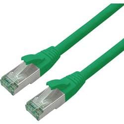 ROLINE RECYCLED MATERIAL ROLINE RM Patchkabel Cat.6A S/FTP (PiMF), grün, 20 m 21.45.3239