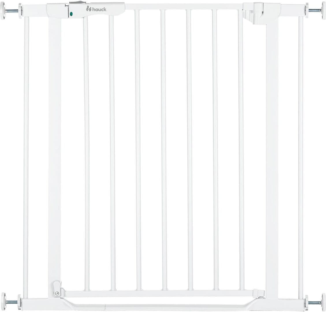 Türschutzgitter HAUCK "Clear Step Autoclose 2, White", Baby, Gr. B/H/T: 75cm x 77cm x 1,5cm, weiss (weiß), Kunststoff, Stahl, Schutzgitter Türschutzgitter, auch als Treppenschutzgitter verwendbar; 75-80, flacher Durchgang weiß B/H/T: 75cm x 77cm x 1,5cm