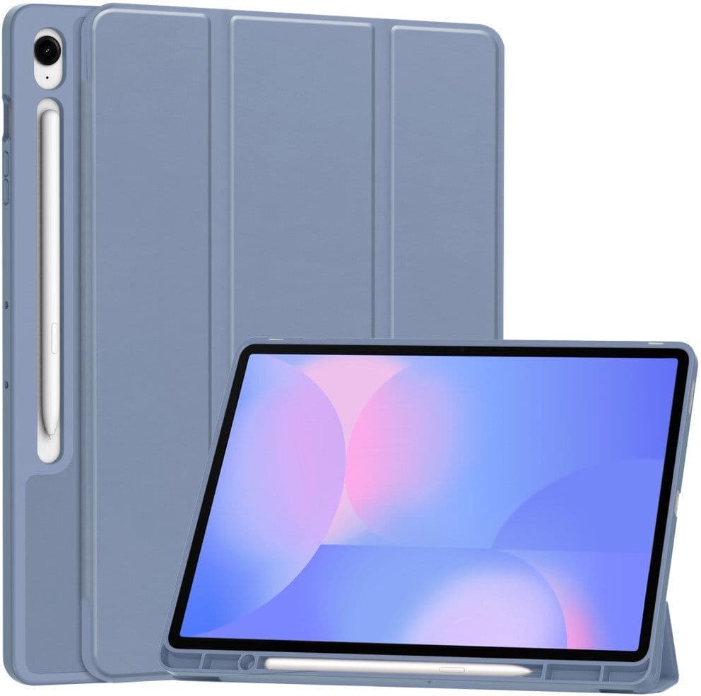 EIDERWOOD Samsung Galaxy Tab S10 FE+ (Plus) Tri-Fold Kunstlæder Cover m. Stylus Pen Holder - Lavendel