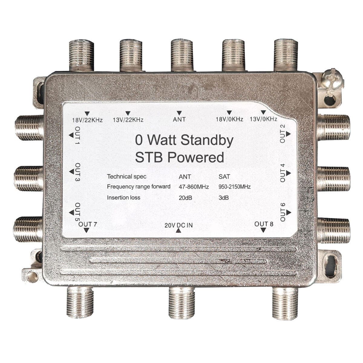 Smart Multischalter Eco 5/8 0 Watt Standby / Kein Netzteil