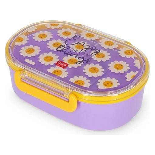 Legami Snack&Go Snackbox Daisy, Brotdose, Lunchbox, Snackdose, Blumen, KSNB0002 (VKSNB0002)