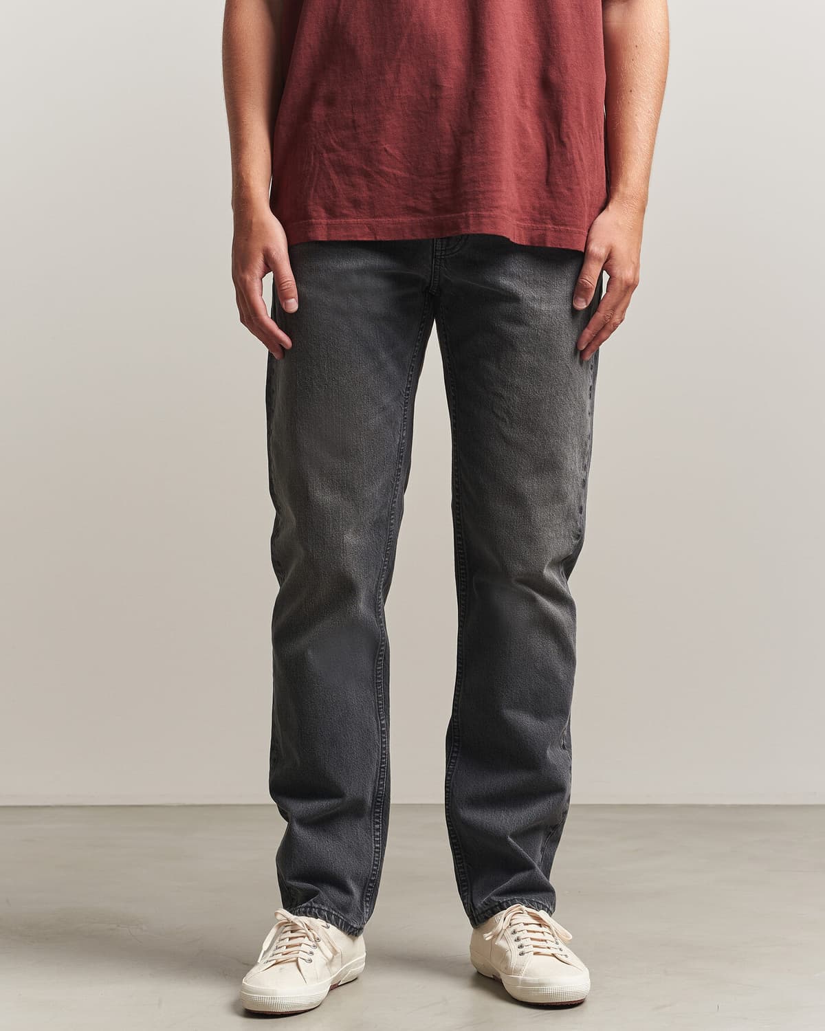 Nudie Jeans Gritty Jackson Jeans Grey Lake men W33L34 Grå