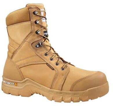 "Carhartt Rugged Flex 8"" Boot (Men's) Work in Wheat, Size 8 W, Leather"