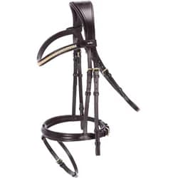 Trense SP Monza C dark brown/gold VB
