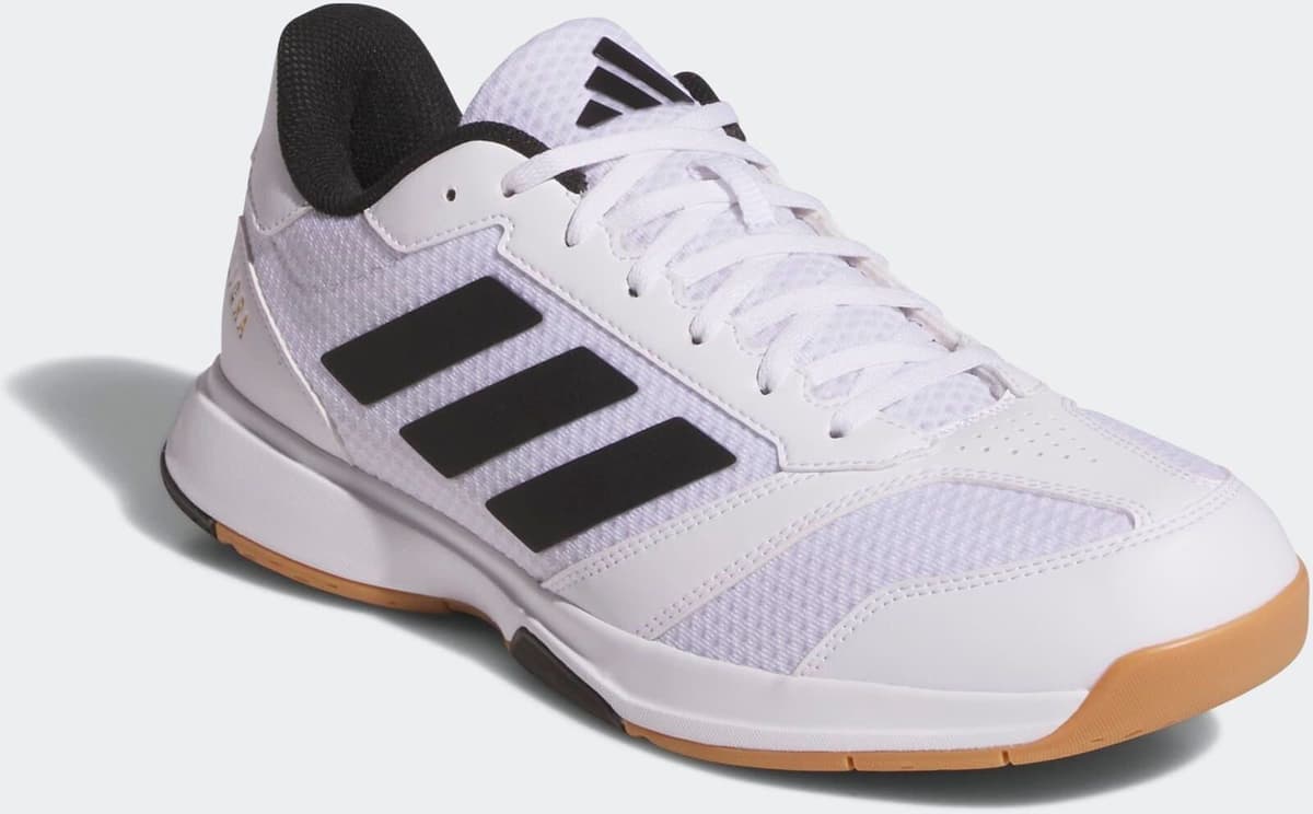Hallenschuh ADIDAS PERFORMANCE "LIGRA 8 INDOOR", Herren, Gr. 44,5, schwarz-weiß (cloud weiß, core schwarz, ftwr weiß), Synthetik, Textil, Schuhe Hallenschuh, geeignet für jeden Hallensport