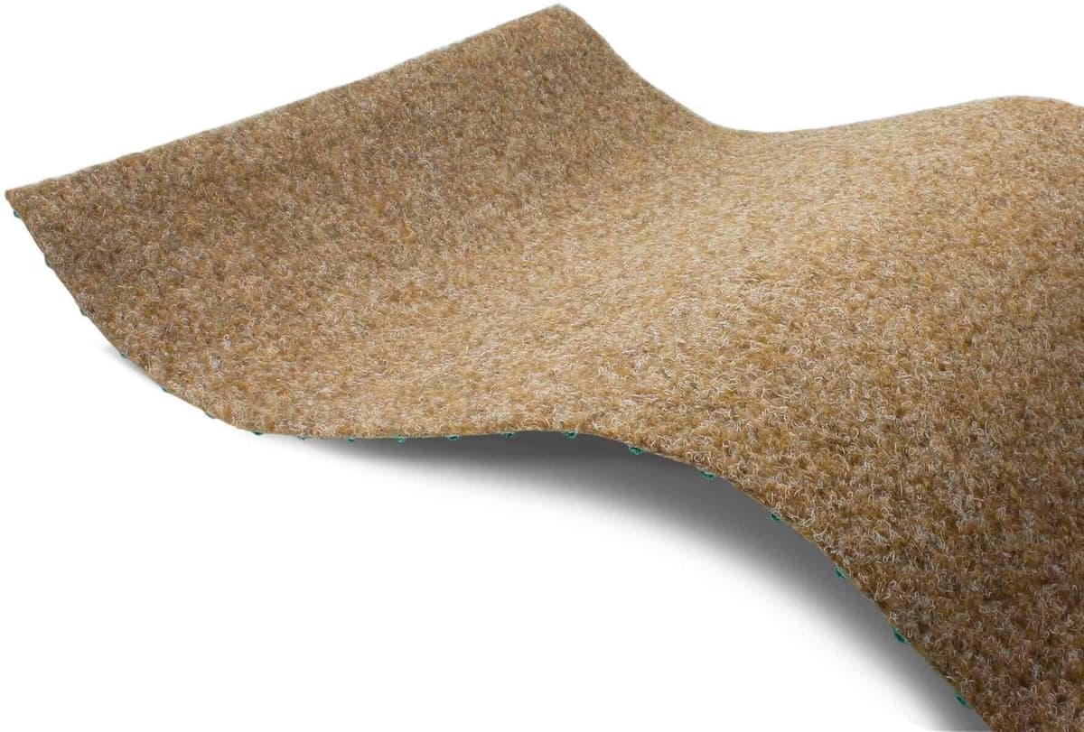 Kunstrasen "GREEN, Gesamthöhe 7,5 mm, Made in Netherlands", beige, B:400cm L:100cm, Polypropylen (PP), PRIMAFLOR-IDEEN IN TEXTIL, Teppiche, Kunstrasen, Rasenteppich, beige, mit Drainage-Noppen