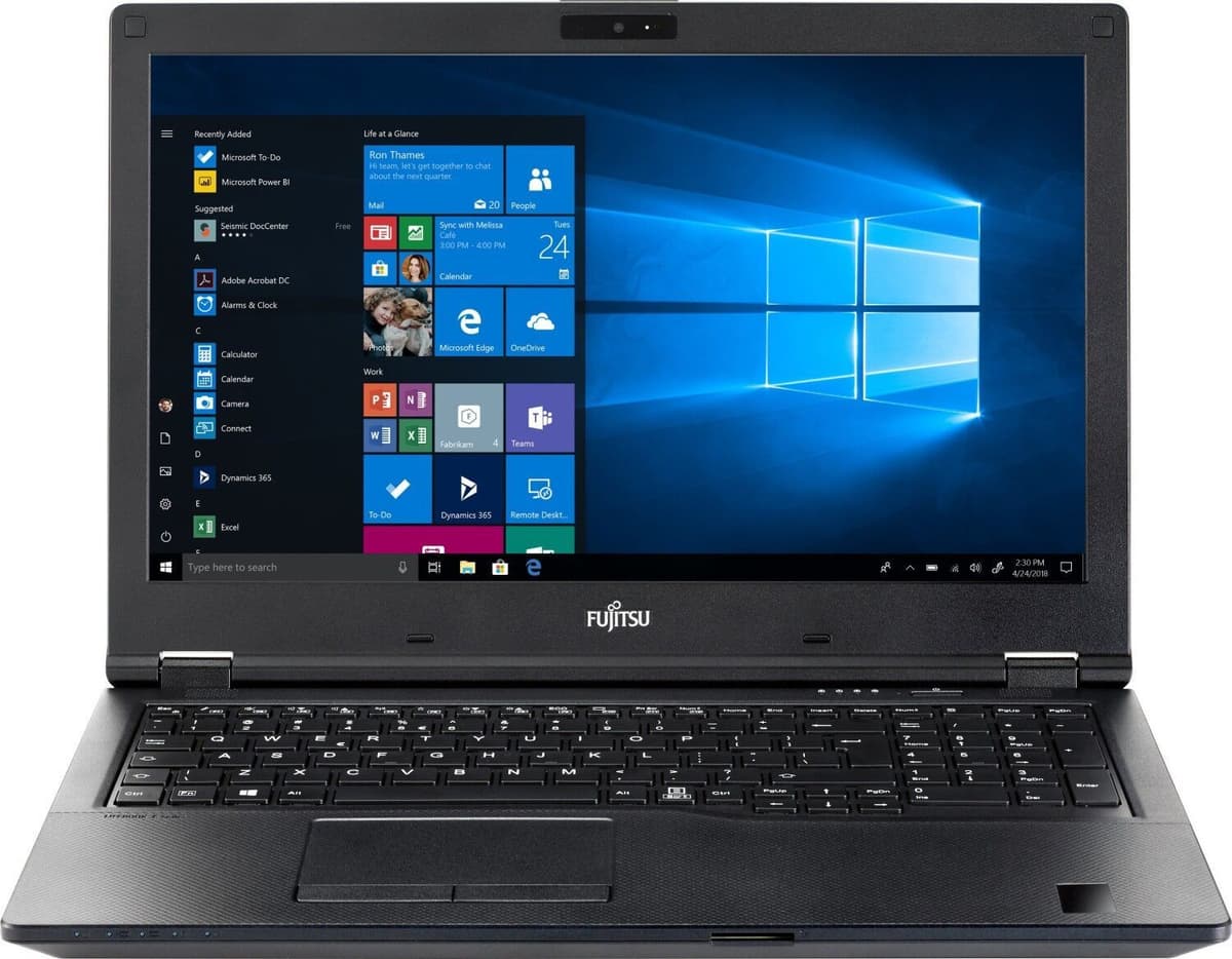 Fujitsu Siemens Lifebook E559   i5-8265U   15.6"   16 GB   256 GB SSD   Kamera internetowa   4G   Win 11 Pro   BE - Refurbished