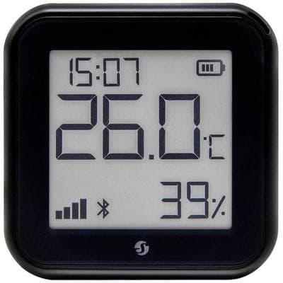 Shelly Plus H&T Gen. 3 Matte Black Funk-Temperatursensor, -Luftfeuchtesensor Bluetooth, Wi-Fi