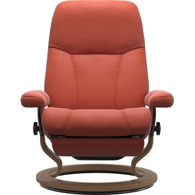Relaxsessel STRESSLESS "Consul", rot (henna batick), B:85cm H:100cm T:77cm, Leder BATICK: BATICK ist ein leicht korrigiertes, durchgefärbtes und genarbtes Möbelleder, bei dem die meisten Unebenheiten und Spuren in der Regel entfernt wurden.;Leder...