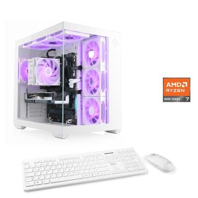 CSL PC "Vitrum Advanced V24505", weiß, Microsoft Windows 11 Home (64 Bit), NVIDIA GeForce RTX 3050, 16 GB RAM 500 GB SSD, Desktop-PCs, PC
