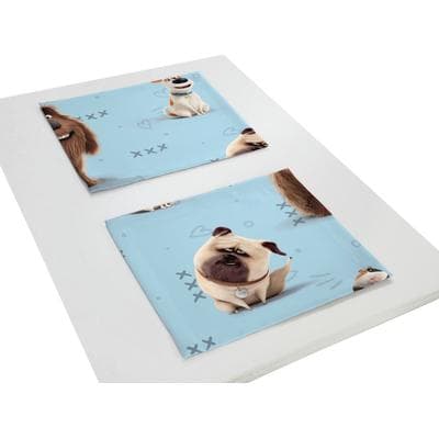 Platzset WIRTH "Pets" Gr. 2, blau, B:50cm L:40cm, Obermaterial: 100% Polyester, Platzsets, Universal Pictures