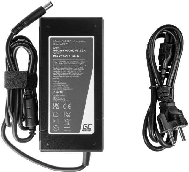 GreenCell Pro Dell-kompatibel 180W datorladdare 7.4x5.0mm