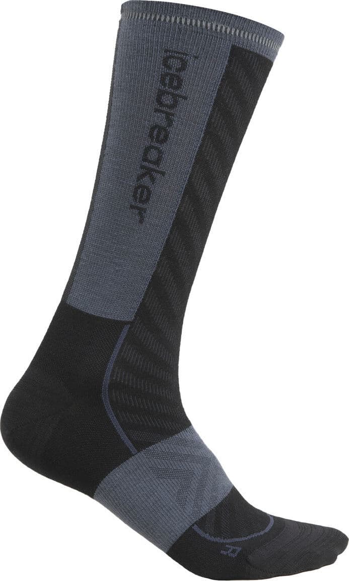 Icebreaker Women Merino Run+ Ultralight Crew Black/Graphite 38-40