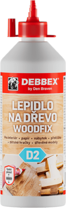 B2B Partner Lepidlo na dřevo   WOODFIX D2, 500 g, transparentní