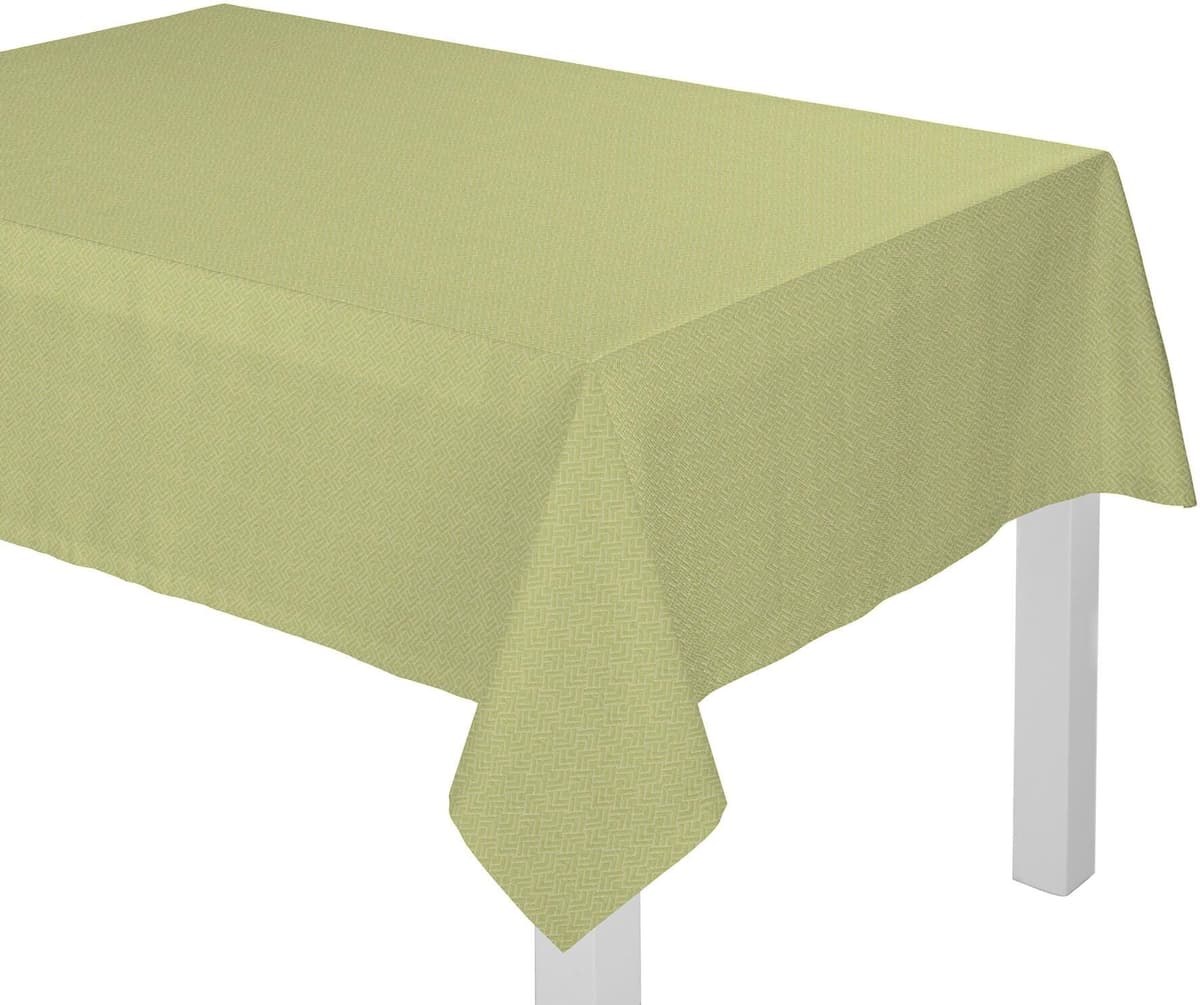 Tischdecke ADAM "Graphic Ventus" Gr. 7, grün (hellgrün), B:145cm L:220cm, Bio-Baumwolle, Tischdecken, Tischdecke, aus 100% Bio-Baumwolle hellgrün B/L: 145cm x 220cm, 1 Stk., eckig