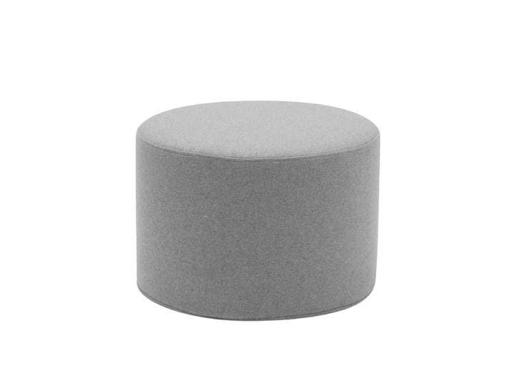 Softline - Drum Hocker / Beistelltisch klein, Ø 45 x H 30 cm, Filz Melange grau (620)