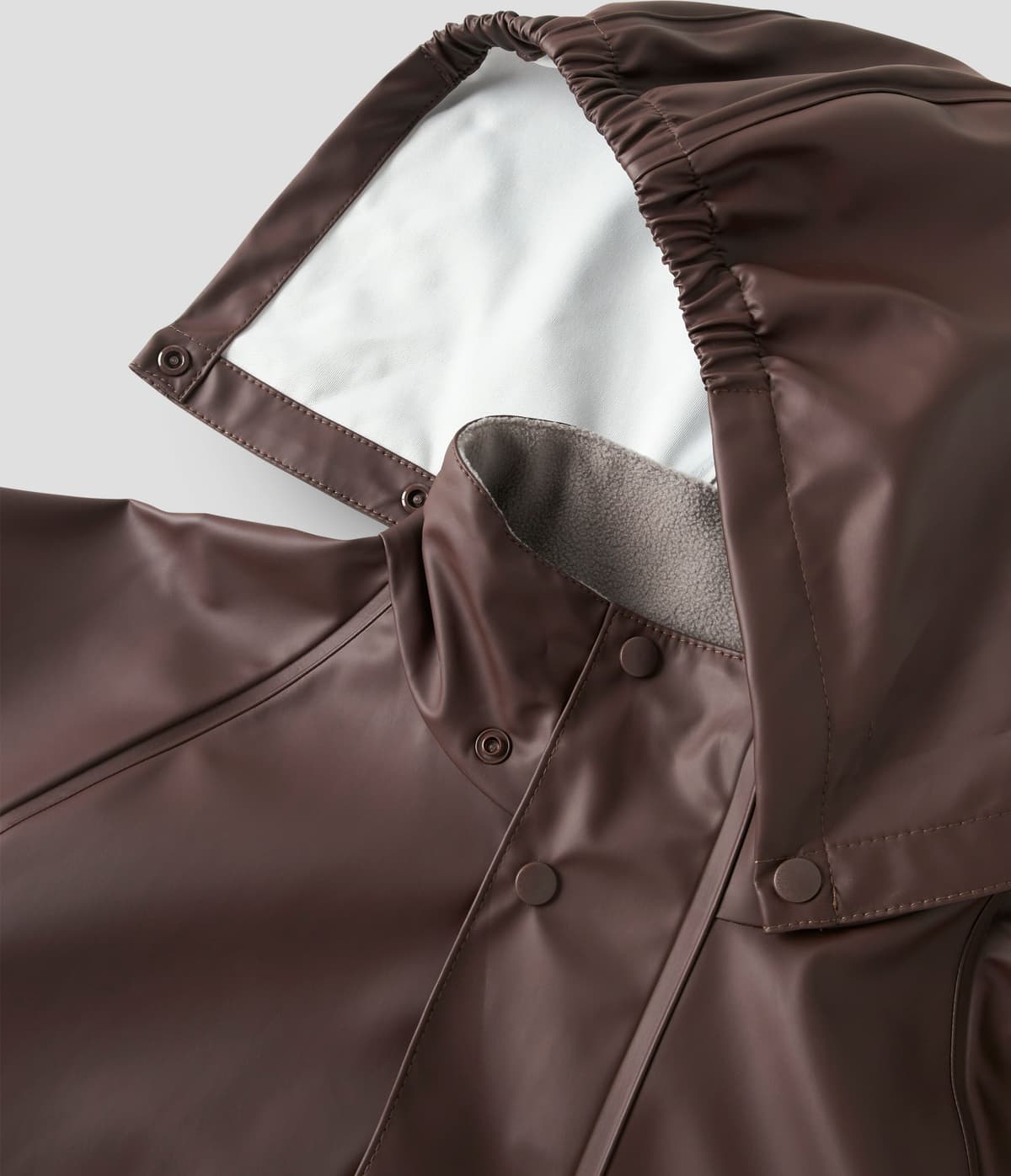 Regenmantel NAME IT "NKNDRY10 Regenjacke und Hose im Set", Mädchen, Gr. 158, braun (seal braun), Web, Obermaterial: 100% Polyester, unifarben, regular fit normal, elastischer Bund, Mäntel Regenmantel, Keine Latzhose Unifarben, casual, regular fit, Kunstfa