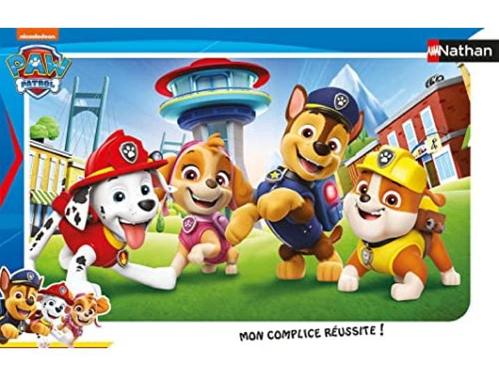 Nathan - Kinderpuzzel - 15-delig frame - Paw Patrol puppies - Meisje of jongen vanaf 3 jaar - Hoogwaardige puzzel - Dik en duurzaam karton - Actie & Avontuur - 86184