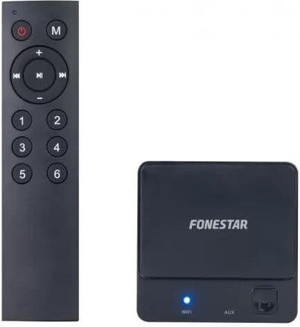 Receptor Wi-Fi e microSD FONCAST p/ Reprodução MP3 - FONESTAR