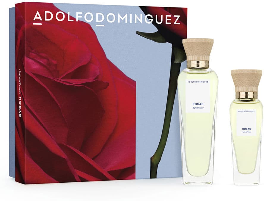 Adolfo Dominguez Set di 2 pezzi di acqua di rose fresca