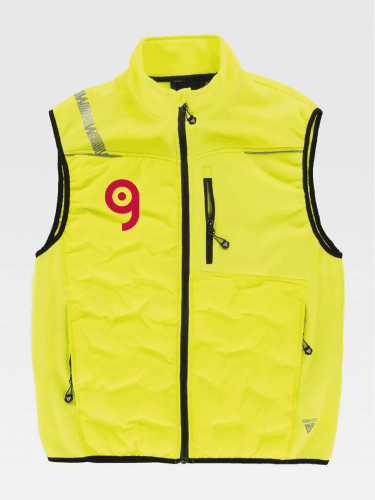 Gilet imbottito , dettagli riflettenti in Poliestere Personalizzate o neutre Workteam