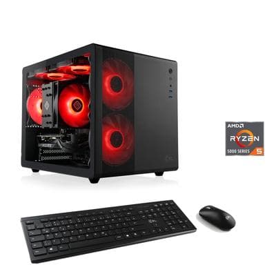 CSL PC "Cube V24188", schwarz, Microsoft Windows 11 Home (64 Bit), GeForce RTX 3050, 32 GB RAM 1.000 GB SSD, Desktop-PCs, PC