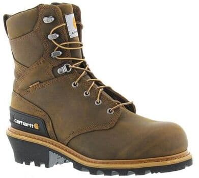 "Carhartt CML8360 8"" Composite Toe Climbing - Mens 9 Brown Boot Medium"