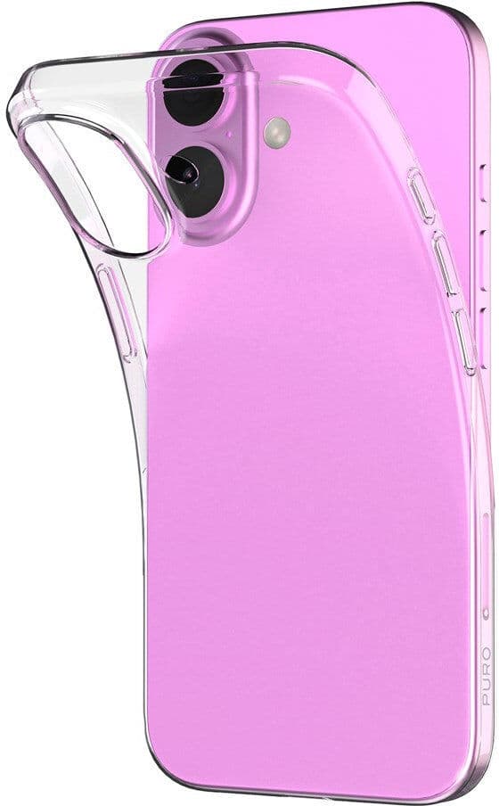 iPhone 16 Plus - PURO NUDE Ultra Slim Cover 0.3mm - Gennemsigtig