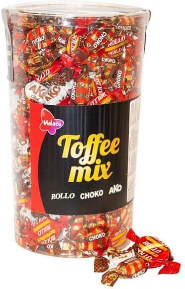 Godis Toffee Mix Tube 1,76kg