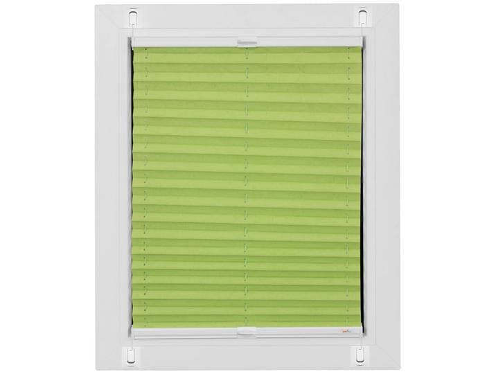 Plissee SUNLINES Start-up Style Crush, ohne Bohren, verspannt, blickdicht , grün (apfelgrün), B:74cm H:115cm, Obermaterial: 100% Polyester, Plissees, Plissee, geklebt mit Gelenkklebeplatte