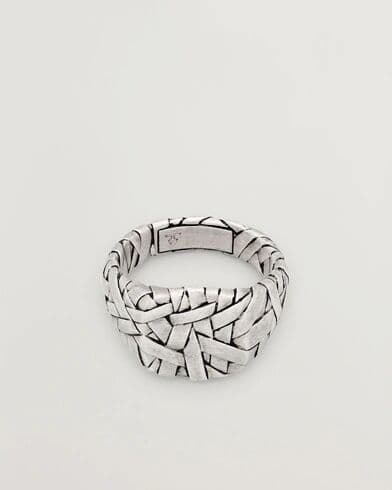 Tom Wood Quilt Ring Small Silver