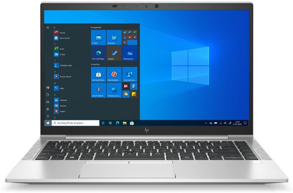HP EliteBook 840 G7 14 Zoll 1920x1080 Full HD Intel Core i7 512GB SSD 32GB Windows 11 Pro Fingerprint Webcam Refurbished