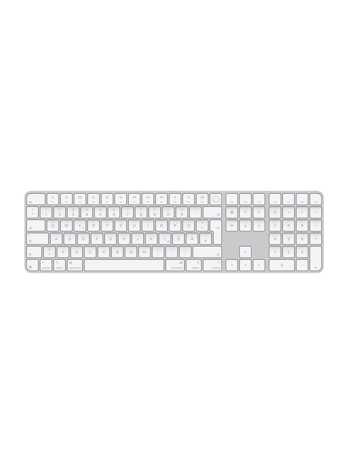 Apple Magic Keyboard with Touch ID and Numeric Keypad - Tastatur - Deutsch - Weiss