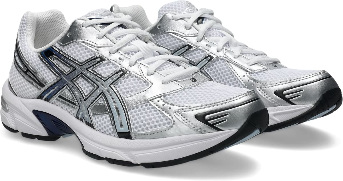 Sneaker ASICS "GEL-1130", Damen, Gr. 46, silber (weiß, storm cloud), Synthetik, Schuhe Sneaker weiß, storm cloud 46