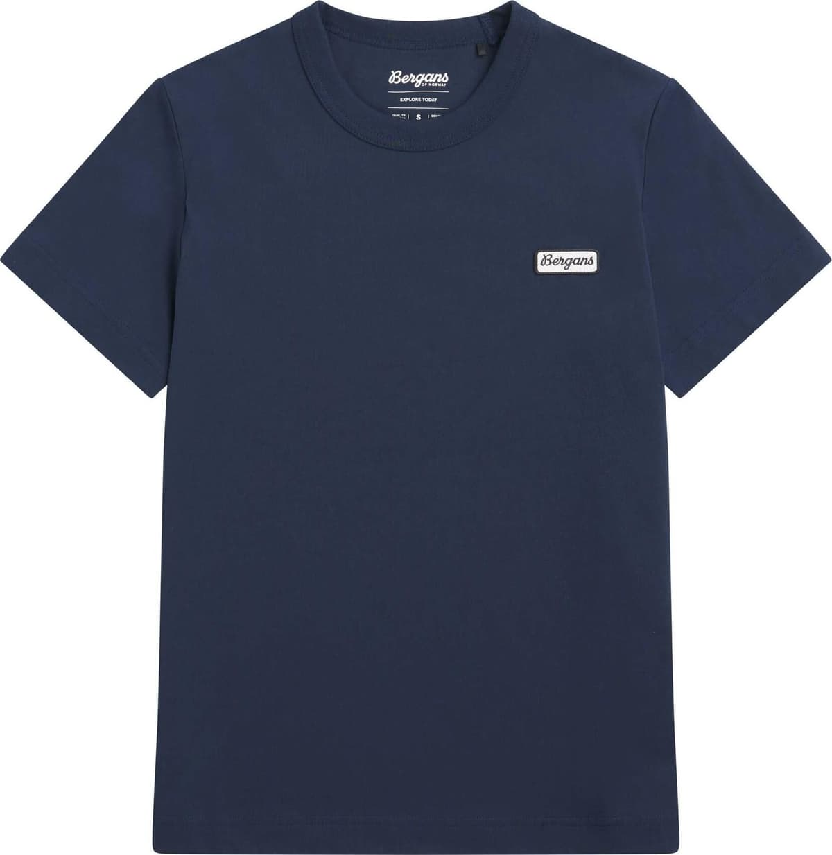 Bergans Women's Logo Cotton Tee Navy Blue, M