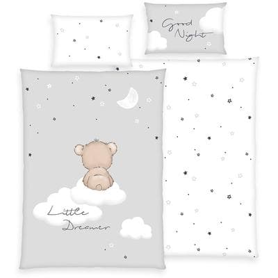 Babybettwäsche BABY BEST "Good Night", multicolour, B/L: 100cm x 135cm, 1 Stk., 1 Stk., Renforcé, B/L: 40cm x 60cm, 2, Renforcé, Obermaterial: 100% Baumwolle, Bettwäsche, Wendebettwäsche