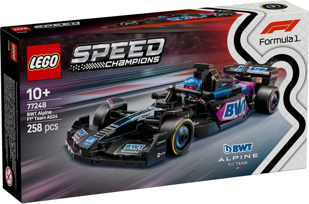 Lego Speed Champions - BWT Alpine F1 Team A524 versenyautó (77248) Játék