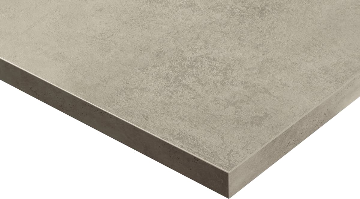 Arbeitsplatte KOCHSTATION "Scafa", grau (beton hell), B:160cm H:4cm T:60cm, Holzwerkstoff, Tischplatten, Arbeitsplatte, in verschiedenen Breiten, Stärke 4 cm