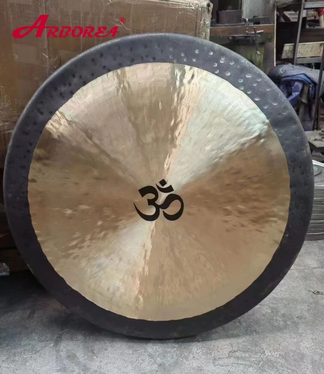 NONE Professional Sound Healing Gongs-16'-36' Bronze OM Chau Gong with Free Wood Mallet Tam Gong Meditation for Yoga Therapy