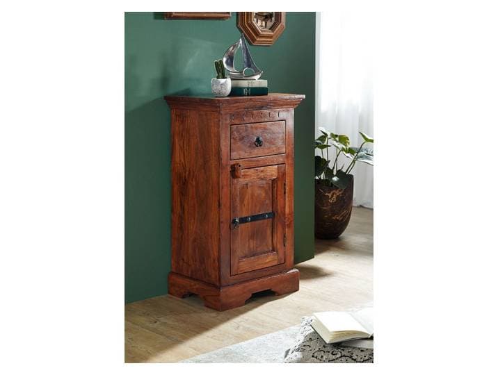 Kommode Akazie 48x36x86 nougat lackiert OXFORD #1001