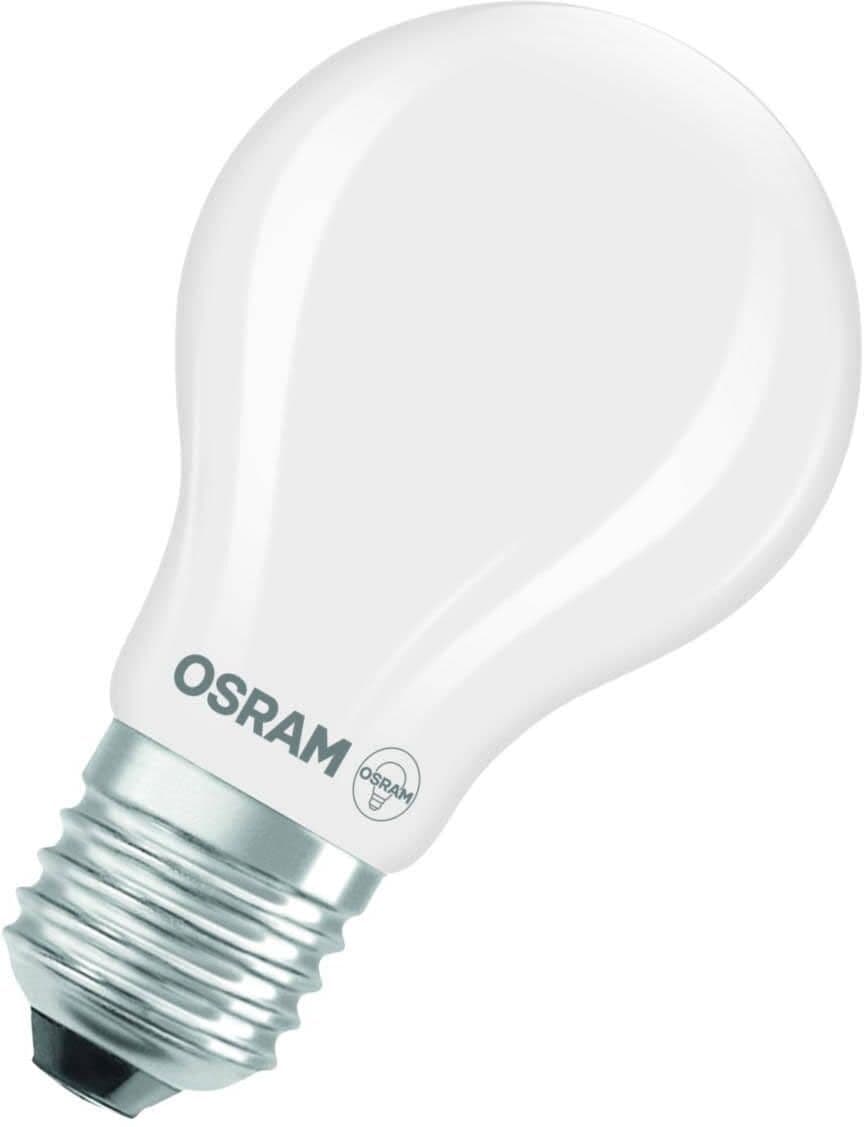 Osram LED-lampa normal, klar, 827, E27, 1W