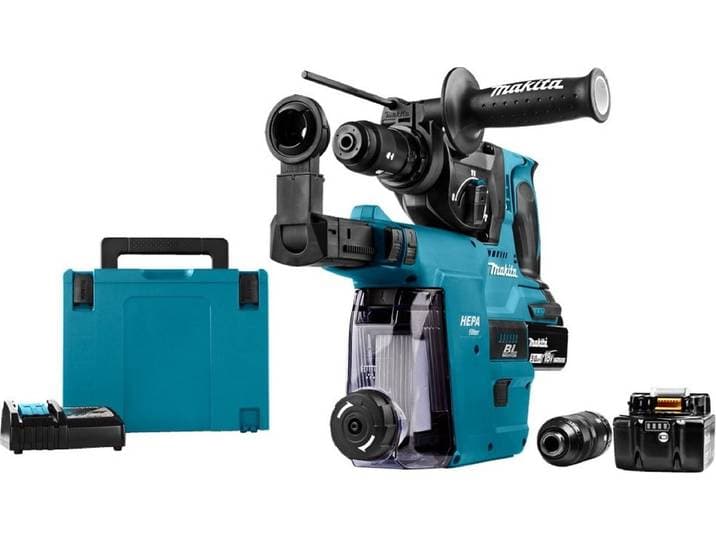 Makita DHR243RTJW 18V Accu SDS-PLUS Boor- En Combihamer + Stofafzuiging 2x 5.0Ah In Mbox