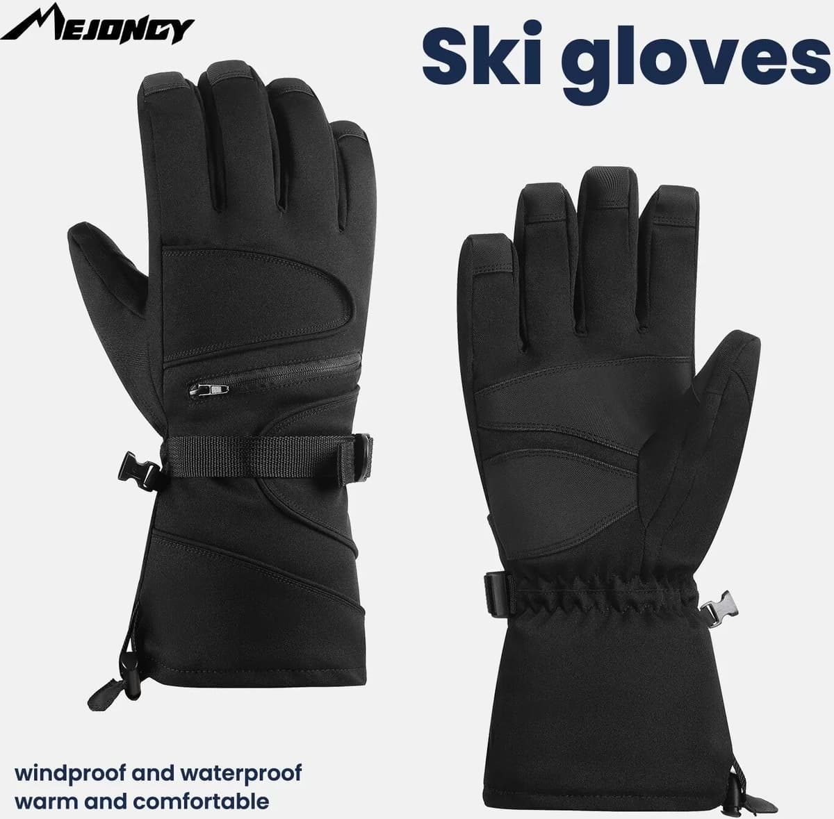 INF Winter Skihandschuhe für Damen und Herren - Touchscreen, Rutschfest, Thermische Outdoor-Sporthandschuhe L