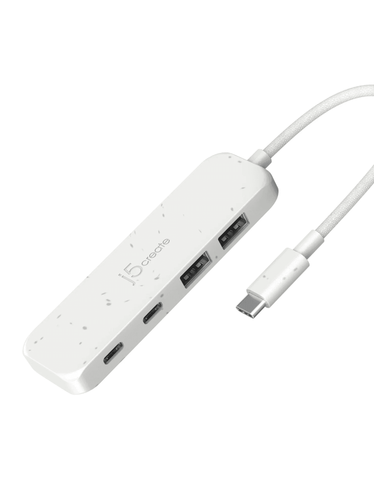 j5create USB-C to 4-Port USB Hub USB-Hubs - USB 3.2 - 4 - Weiß