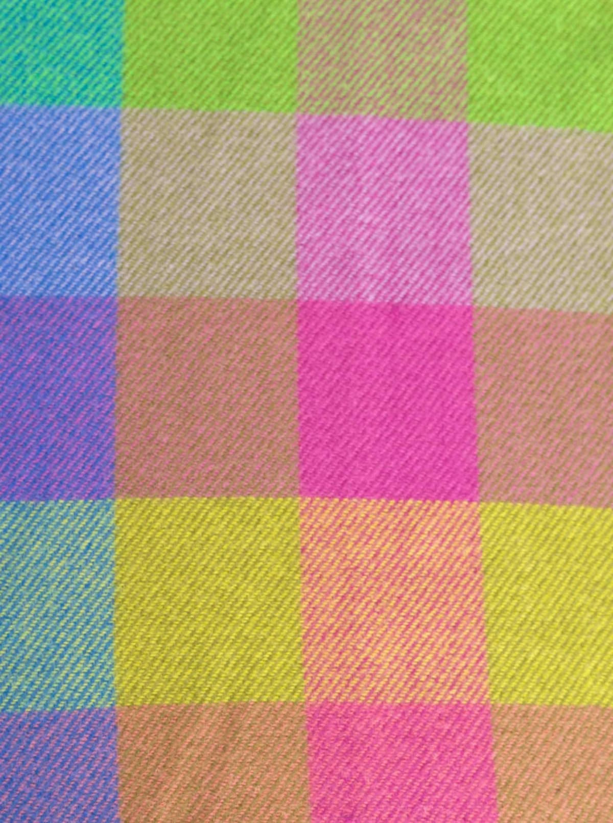 Schal ZWILLINGSHERZ "Classic Karo", Damen, bunt (multi), Obermaterial: 80% Polyester, 20% Viskose, kariert, Modetücher Schal, zeitloses Karomuster, weiche Qualität, Fransenabschluss, multicolor multi Einheitsgröße