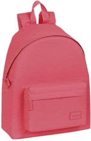WHITE LABEL Mochila escolar básica cor-de-rosa