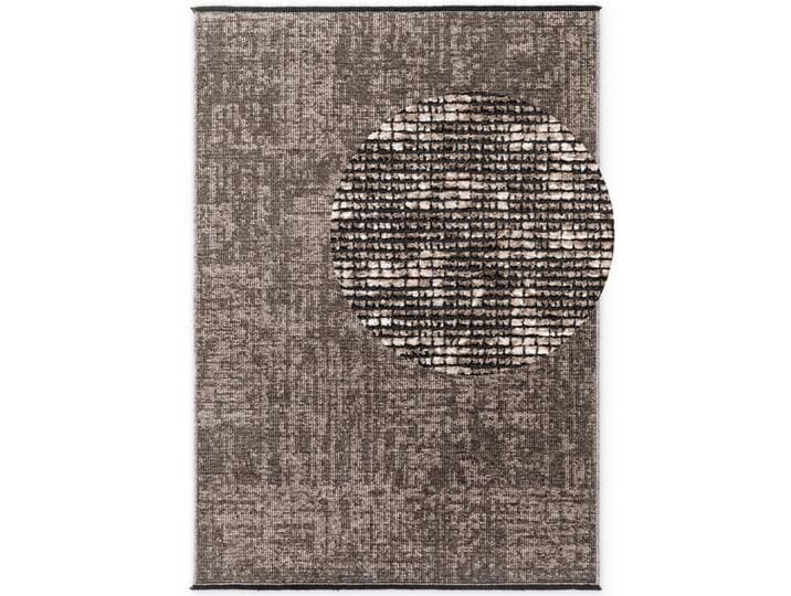 Elle Decoration Teppich Brilliance, Beige, Kunststoff, Karo, rechteckig, 120x170 cm, Oeko-Tex® Standard 100, für Fußbodenheizung geeignet, in verschiedenen Größen erhältlich, pflegeleicht, strapazierfähig, leicht zusammenrollbar, Teppiche und Böden, Teppiche, Moderne Teppiche